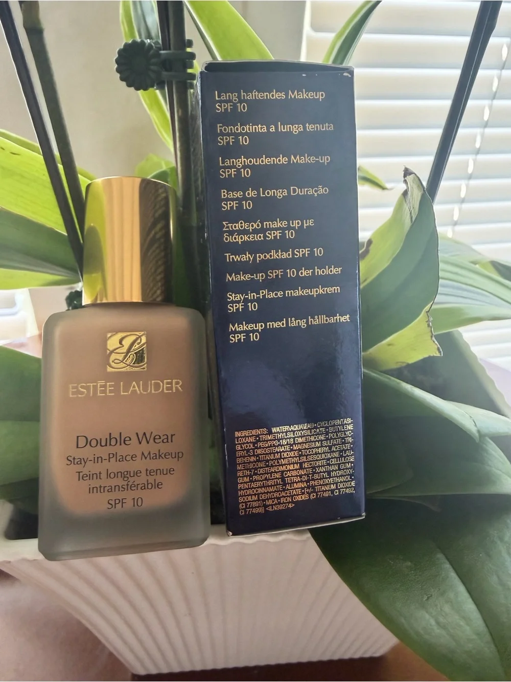 Estee Lauder Double Wear Foundation 3C2PEBBLE Beige Gold Accents 1 fl oz